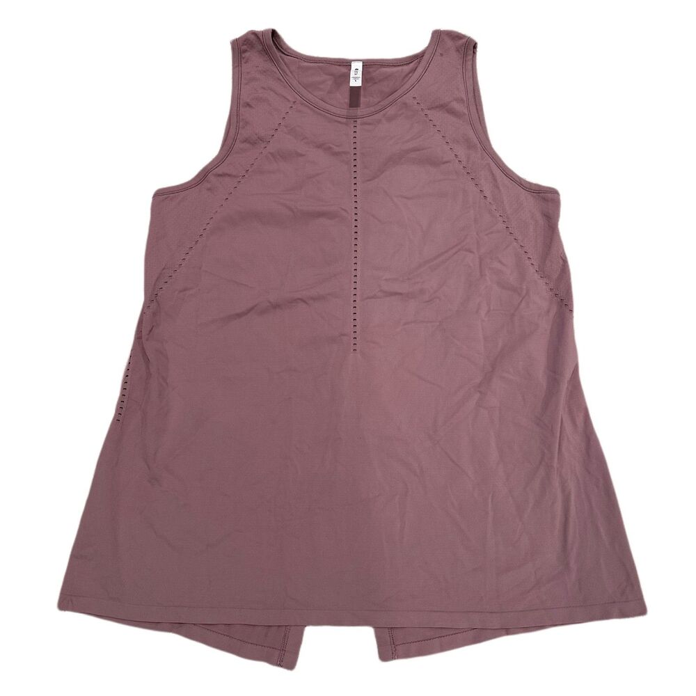 Athleta Mauve Split Back Tank Top Women's Size Large